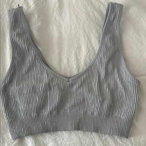 Aerie Superchill Light Gray Top